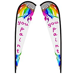 Custom Sail Sign - 11 feet - Two Sided - Replacement Graphic