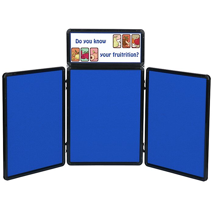 Custom Show N Write Tabletop Display - 4 feet - Header
