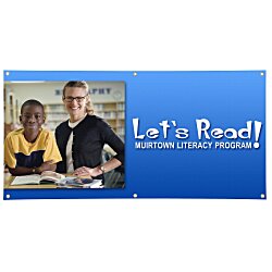 Custom Value Outdoor Banner - 2 feet x 4 feet - 24 hr