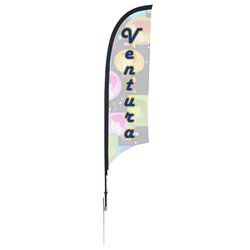 Custom Outdoor Razor Sail Sign - 7 feet - One Sided