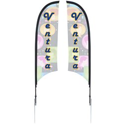 Custom Outdoor Razor Sail Sign - 7 feet - Two Sided