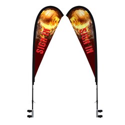 Custom Standard 10-foot Event Tent - Sail Sign Banner - Two Sided