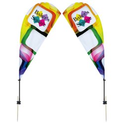 Custom Outdoor Value Sail Sign - 6 1/2 feet - Two Sided