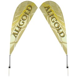 Custom Outdoor Value Sail Sign - 9 1/2 feet - Two Sided