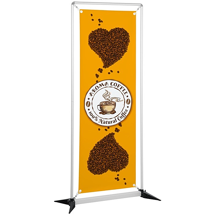 Custom FrameWorx Banner Stand - 23 1/2 inches - Two Sided