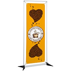 Custom FrameWorx Banner Stand - 23 1/2 inches - Two Sided