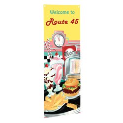 Custom FrameWorx Banner Stand - 27 1/2 inches - Replacement Graphic