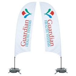 Custom Indoor Value Razor Sail Sign - 10 1/2 feet - Two Sided