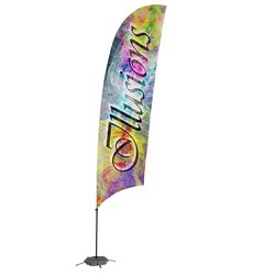 Custom Indoor Value Razor Sail Sign - 15 feet - One Sided