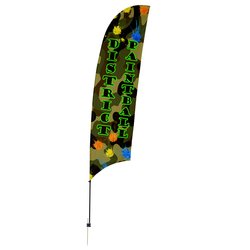 Custom Outdoor Value Razor Sail Sign - 15 feet - One Sided