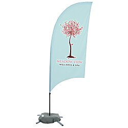 Custom Indoor Value Razor Sail Sign - 7 1/2 feet - One Sided