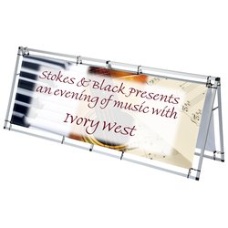 Custom A-Frame Pro Outdoor Banner Sign - 8 feet