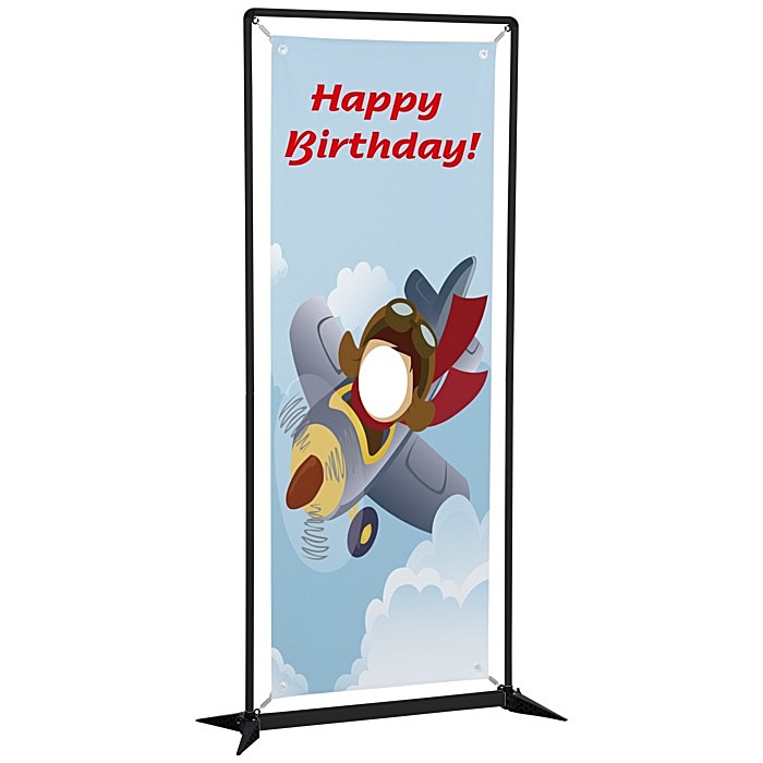 Custom FrameWorx Banner Stand - Single Face Cut Out - Lower