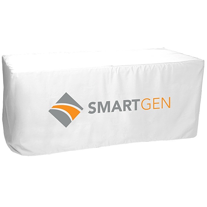 Custom Serged Closed-Back Fitted Table Cover - 6 feet