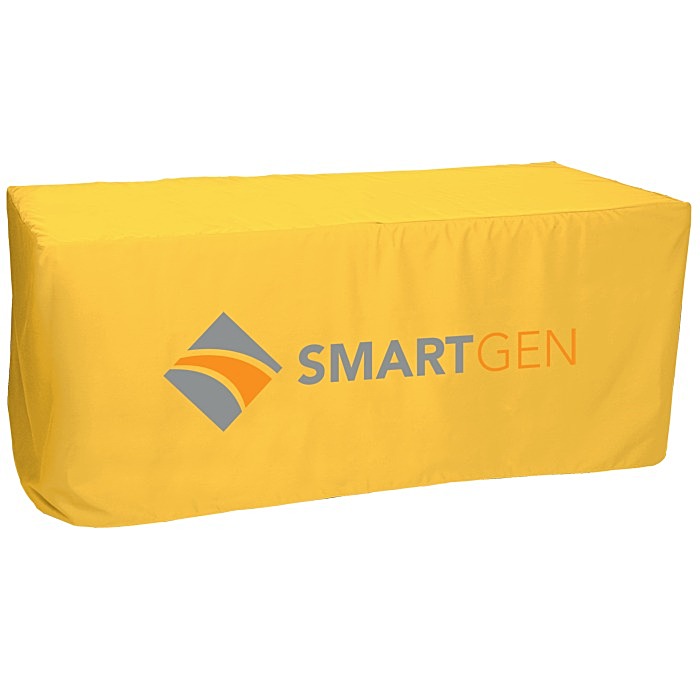 Custom Serged Closed-Back Fitted Table Cover - 6 feet