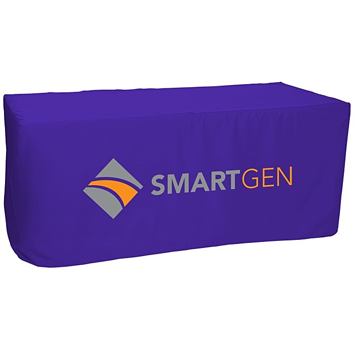 Custom Serged Closed-Back Fitted Table Cover - 6 feet