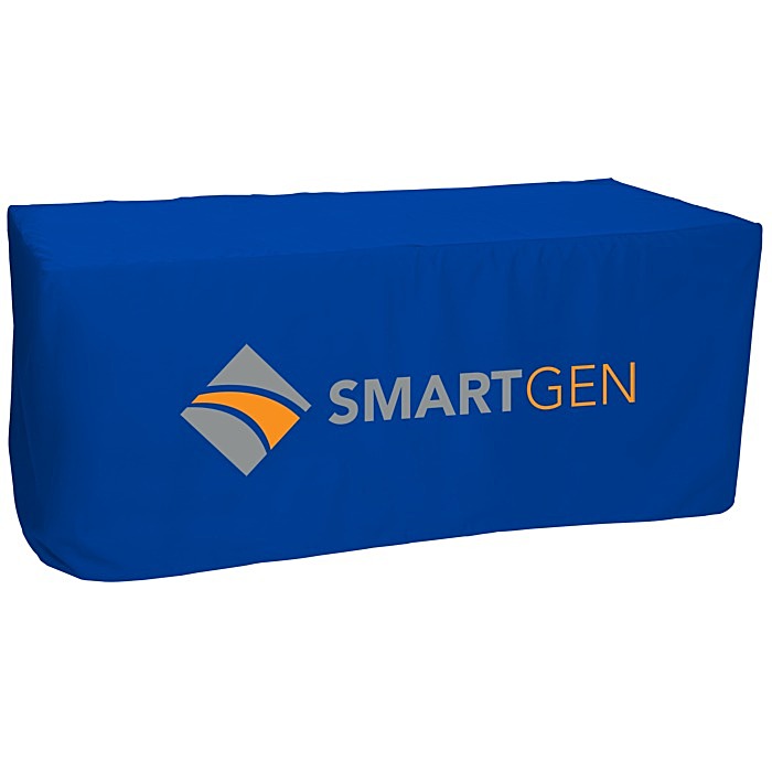 Custom Serged Closed-Back Fitted Table Cover - 6 feet