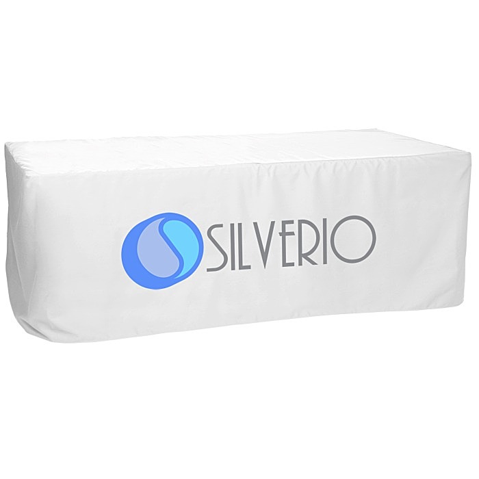 Custom Serged Closed-Back Fitted Table Cover - 8 feet
