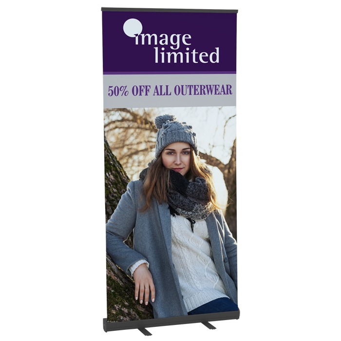 Custom Economy Retractable Fabric Banner Display - 36 inches
