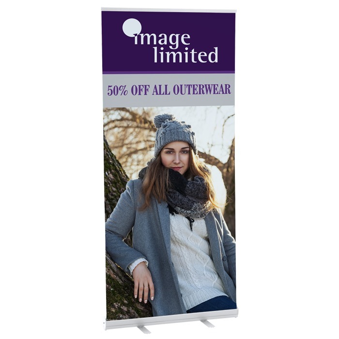 Custom Economy Retractable Fabric Banner Display - 36 inches
