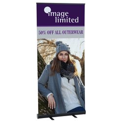 Custom Economy Retractable Fabric Banner Display - 36 inches