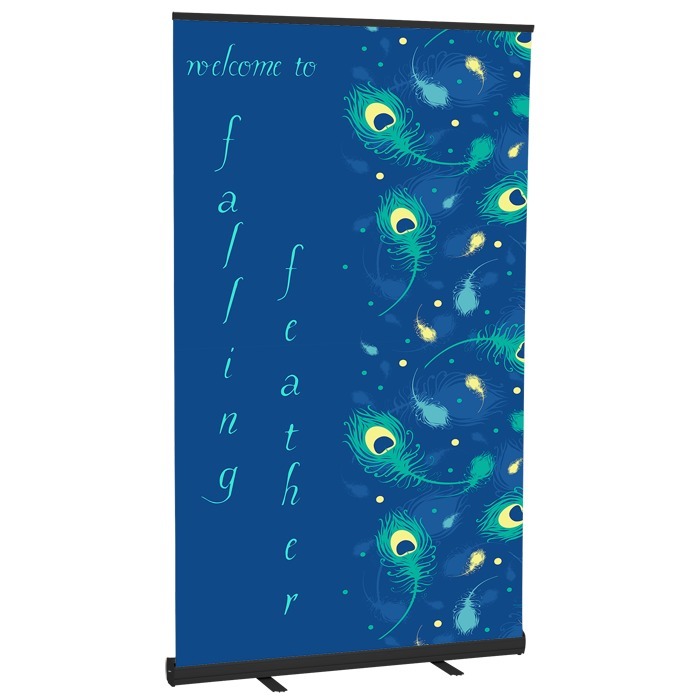 Custom Economy Retractable Fabric Banner Display - 47 1/4 inches