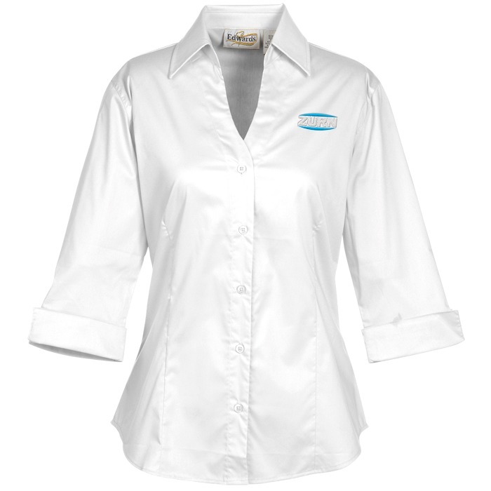 Custom Signature V-Neck 3/4 Sleeve Blouse - Ladies'