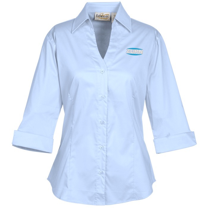 Custom Signature V-Neck 3/4 Sleeve Blouse - Ladies'
