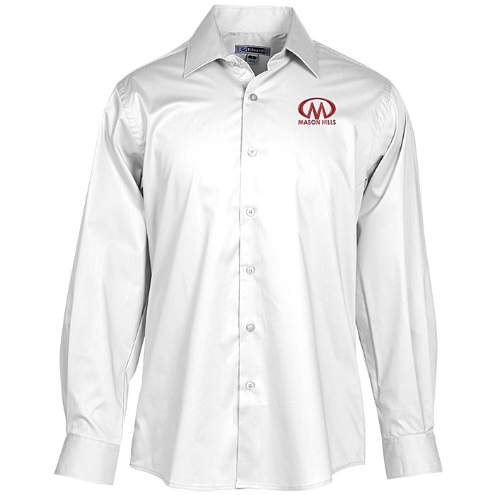 Custom Signature Spread Collar Dress Shirt - Men's