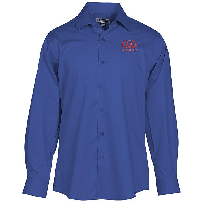 Custom Signature Spread Collar Dress Shirt - Men's
