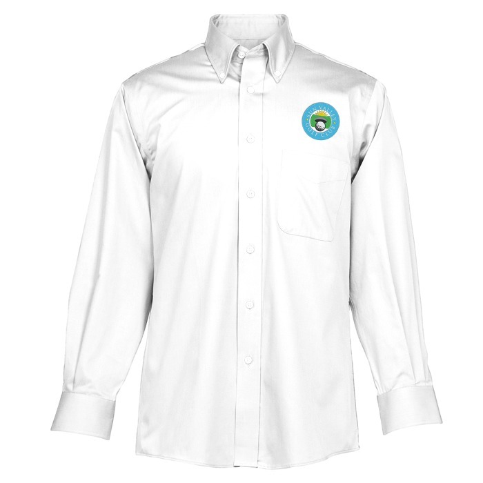 Custom Signature Non-Iron Button Down Dress Shirt - Men's