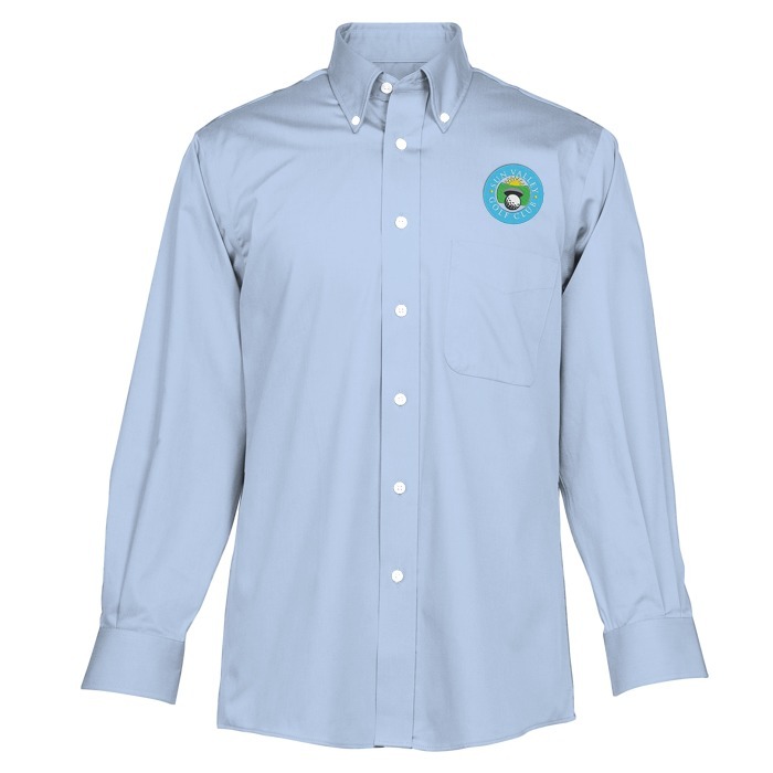 Custom Signature Non-Iron Button Down Dress Shirt - Men's