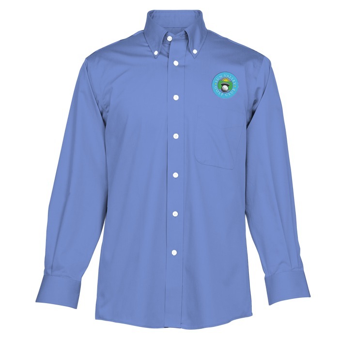 Custom Signature Non-Iron Button Down Dress Shirt - Men's