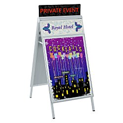 Custom Uptown Accent A-Frame Sign - 50 inches