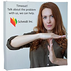 Custom Premium Splash Floor Display - 7 feet - Wrap Graphic