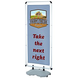 Custom FrameWorx Outdoor Flex Banner Stand - Two Sided