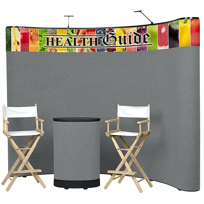 Custom Deluxe Curved Floor Display Kit - Header