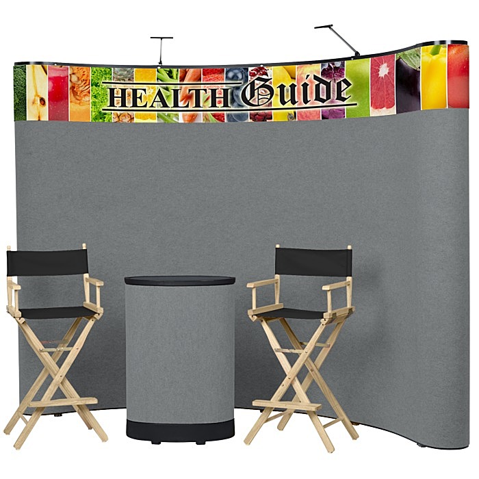 Custom Deluxe Curved Floor Display Kit - Header