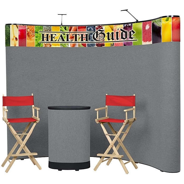 Custom Deluxe Curved Floor Display Kit - Header