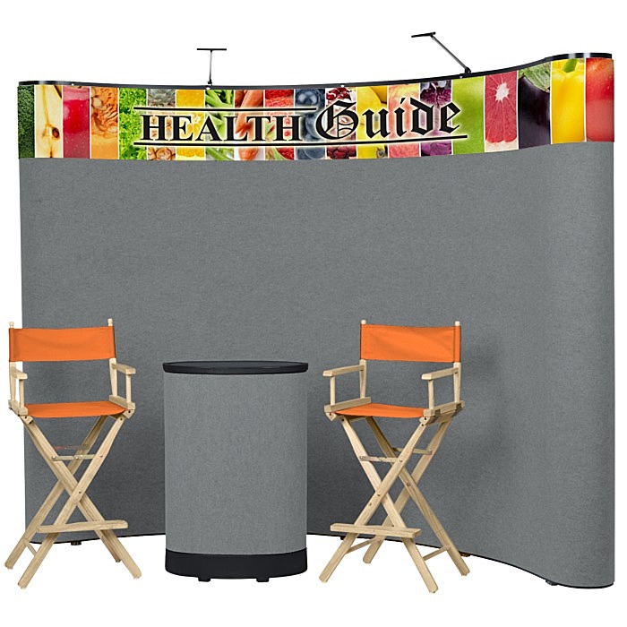 Custom Deluxe Curved Floor Display Kit - Header