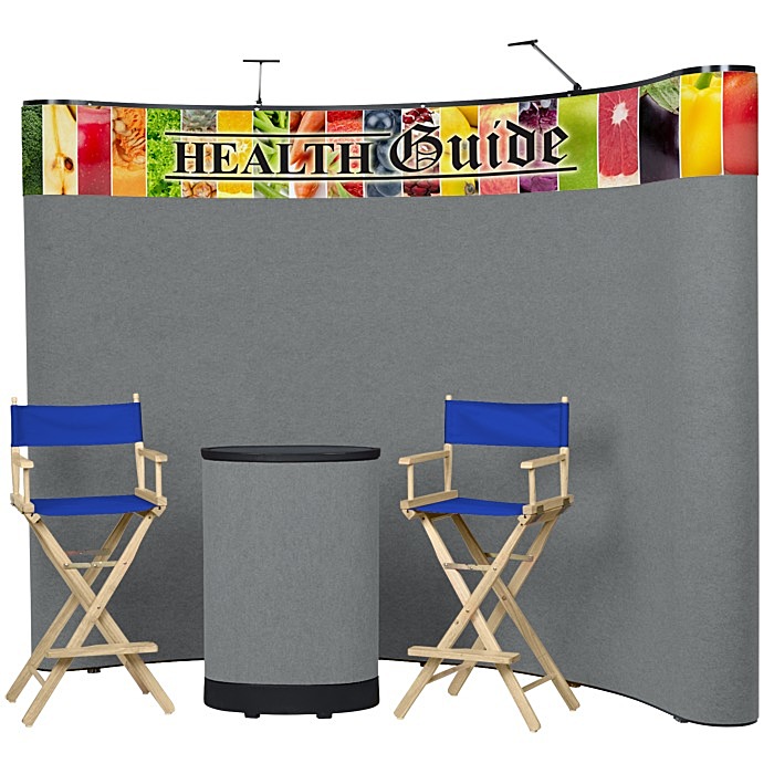 Custom Deluxe Curved Floor Display Kit - Header