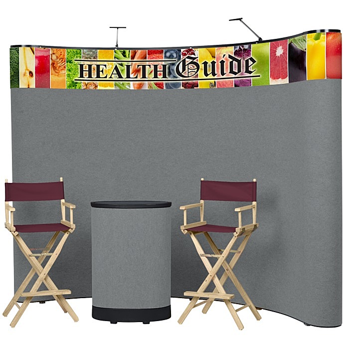 Custom Deluxe Curved Floor Display Kit - Header