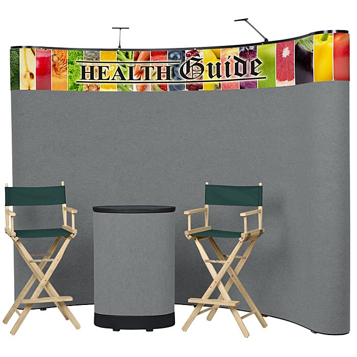 Custom Deluxe Curved Floor Display Kit - Header