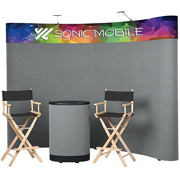 Custom Standard Curved Floor Display - 10-foot Kit - Header