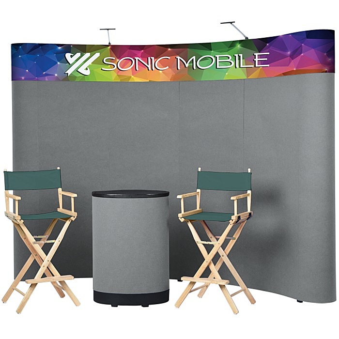 Custom Standard Curved Floor Display - 10-foot Kit - Header