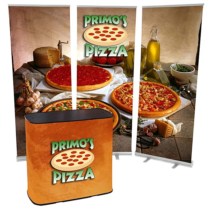 Custom Case to Podium Floor Display - Triple Kit