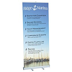 Custom Aurora Retractable Banner Display - 34 inches