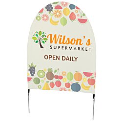 Custom Sunrise Sign - 3 feet x 5 feet - Spike Base