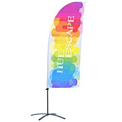 Custom Indoor Value Blade Sail Sign - 7 1/2 feet - One Sided