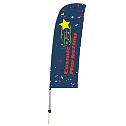 Custom Outdoor Value Blade Sail Sign - 7 1/2 feet - One Sided